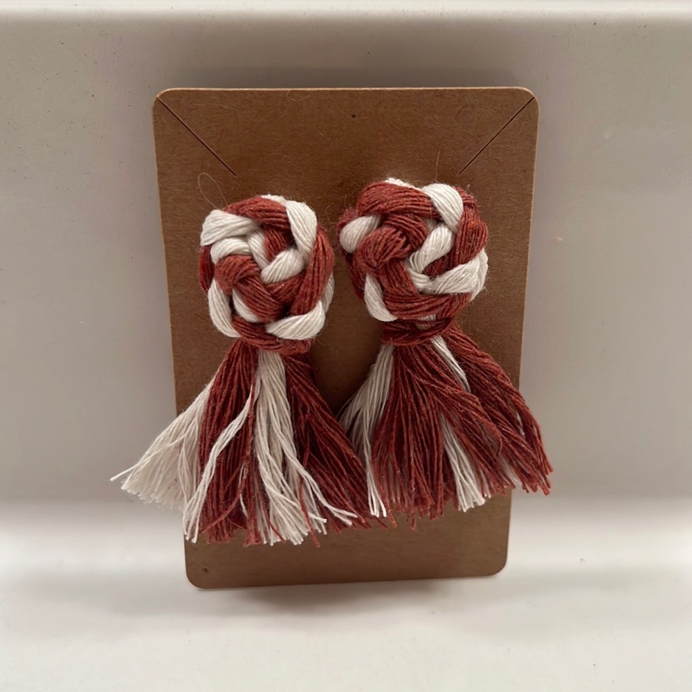 Homemade Macrame Earrings